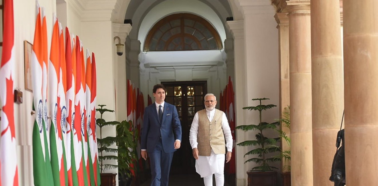 Trudeau and Modi in New Delhi 2018