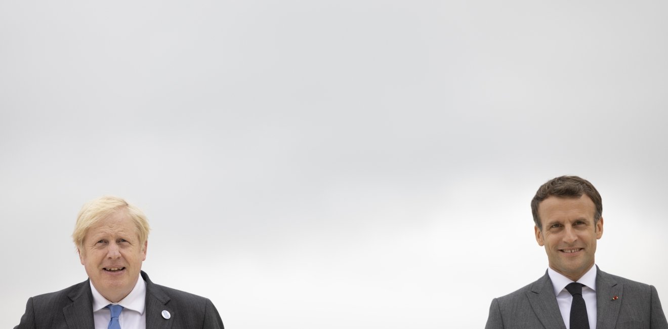 Boris Johnson and Macron