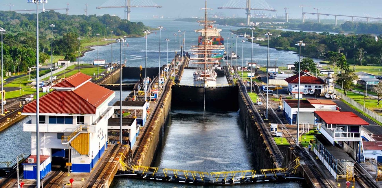 View of the Panama Canal