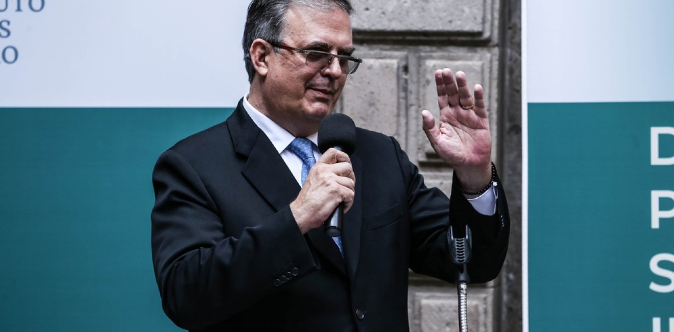 Mexico City, July 22 2021. Marcelo Ebrard Casaubón, mexican chancellor at an event organized by the Secretary of Foreign Relations of Mexico