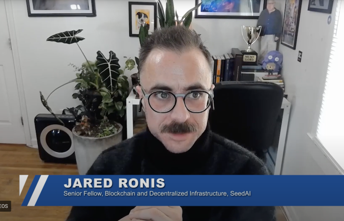 Jared Ronis speaking during the Blockchain Explained Episode 