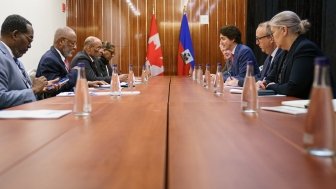 Canadian and Haitian Delegations at CARICOM Meeting