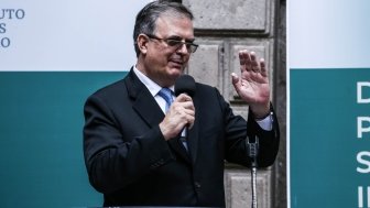 Mexico City, July 22 2021. Marcelo Ebrard Casaubón, mexican chancellor at an event organized by the Secretary of Foreign Relations of Mexico