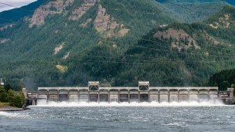 Bonneville Dam on the Columbia River