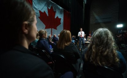 Justin Trudeau at a Canadian Town Hall