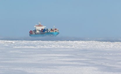 Container Ship in the Arctic