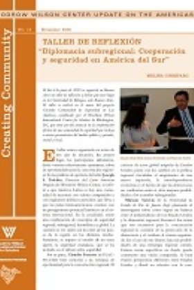 TALLER DE REFLEXIÓN: Diplomacia Subregional: Cooperación y Seguridad en América del Sur