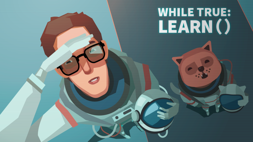 while True: learn() promotional header