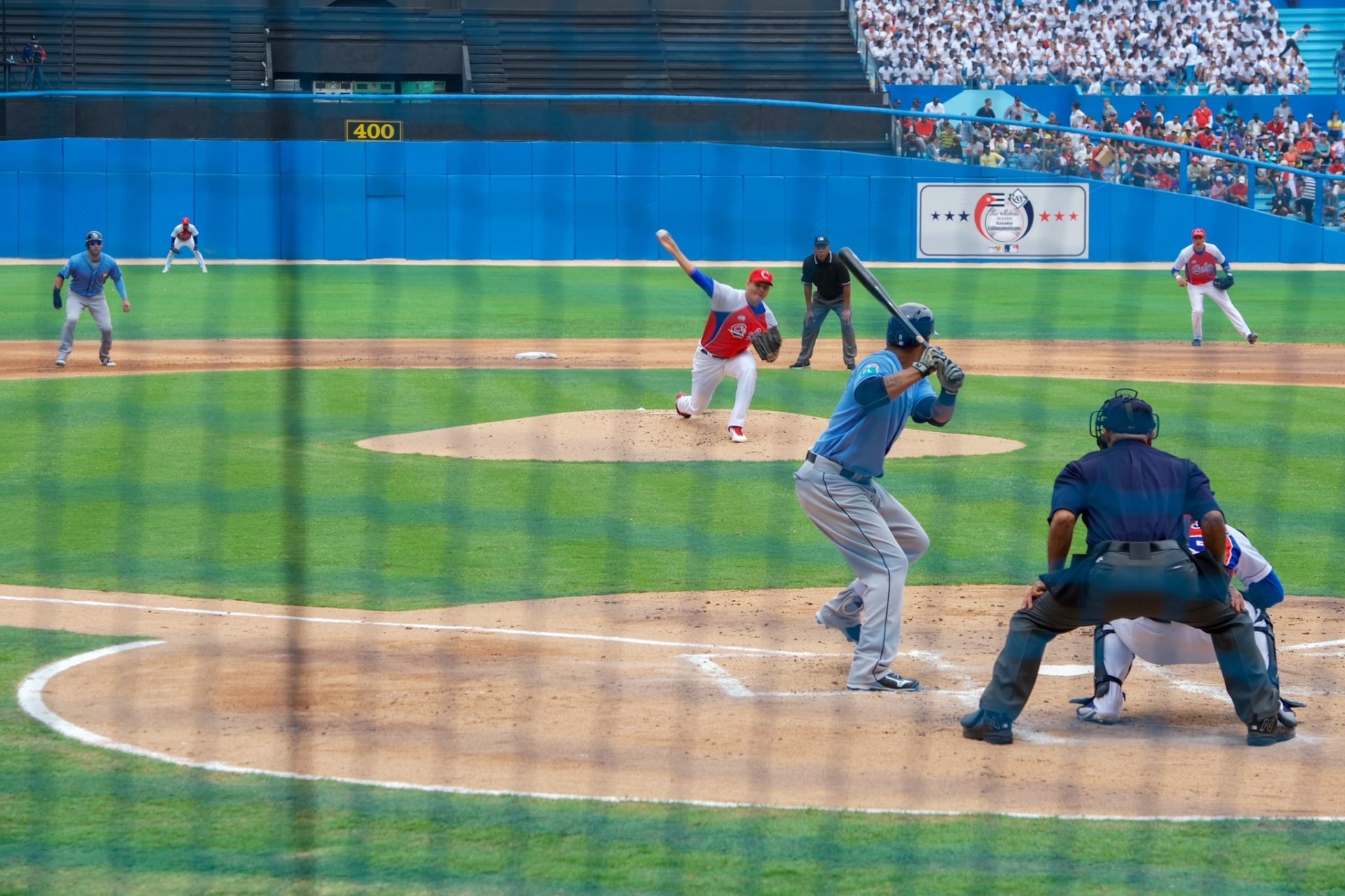 Cuban National Baseball Team Pitcher Throws Pitch at Exhibition Game