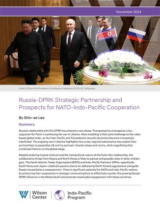 The cover of the report featuring a photo of Kim Jong-Un and Vladimir Putin.