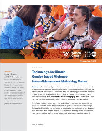 Technology-facilitated Gender-based Violence: Data and Measurement cover