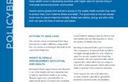 Delivering Solutions to Improve Maternal Health and Increase Access to Family Planning