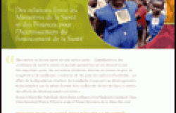 Des relations Entre les Ministeres de la Sante et des Finances pour l'Accroissement du Financement de la Sante