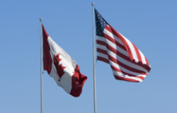 US and Canada Flags