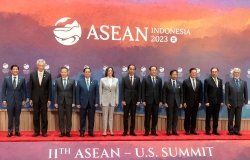 US Vice President Kamala Harris attends the 2023 ASEAN-US Summit