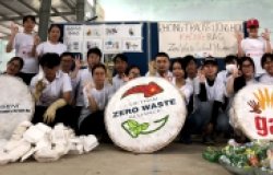 CAB Carrying out a solid waste audit at Ngu Hanh Son High School