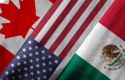 Canada-United States-Mexico Flags