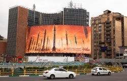 Missiles Billboard in Tehran