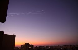 Iron Dome missile defense system shoots down rocket