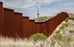US-Mexican border in Arizona, USA